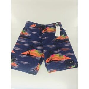 Size 32 Hurley Men's Phantom-Eco Weekender 20" Boardshort Sunset Shorts Blue New